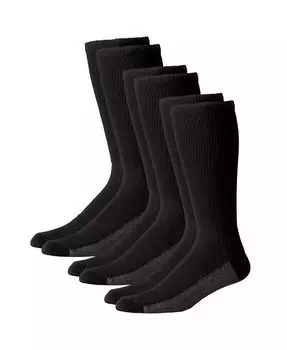 Мужские носки полной длины с мягкой подошвой, 3 пары KingSize, черный