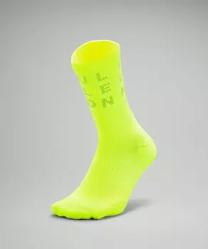 Мужские носки Power Stride Crew Lululemon, желтый