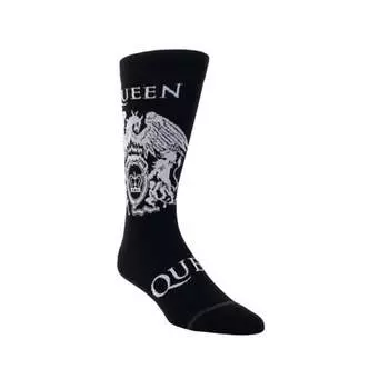 Мужские носки Queen White Crest Crew черного цвета Perri’s Socks