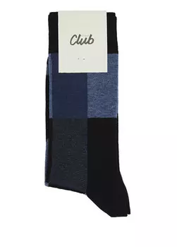 Мужские носки с блочным узором Beymen Club, синий