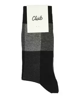 Мужские носки с блочным узором Beymen Club, черный