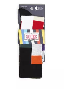 Мужские носки с цветными блоками The Socks Company
