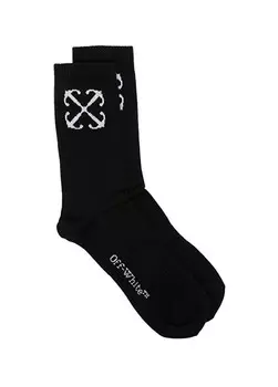 Мужские носки с логотипом Off-White, черный