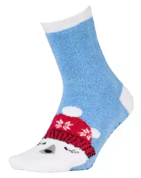 Мужские носки с праздничным мыском Northeast Outfitters Cozy Cabin Icon, цвет Blue Polar Bear