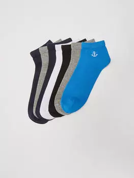 Мужские носки с принтом, 7 шт. LCW Accessories