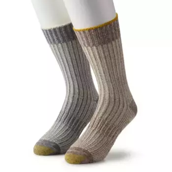Мужские носки с текстурой, комплект из 2 шт. Goldtoe, цвет rib