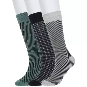 Мужские носки Sonoma Goods For Life, 3 пары классических носков с рисунком, цвет Grey Geo