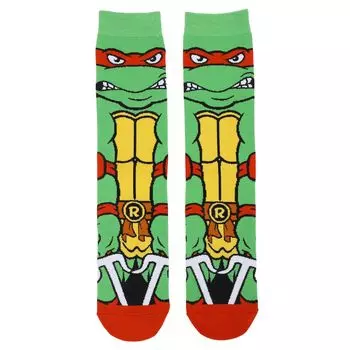 Мужские носки Teenage Mutant Ninja Turtles Raphael Crew Licensed Character