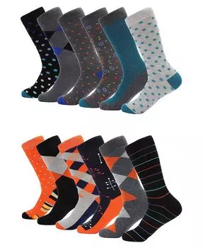 Мужские носки в стиле ретро, 12 шт. Mio Marino, коричневый