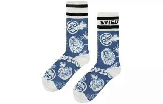 Мужские носки выше колена Evisu