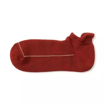 Мужские ножки прямоугольные, полушерстяной ворсовый трикотаж, толстые кроссовки MUJI, красный