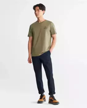Мужские облегающие брюки-чинос из эластичного хлопка Timberland, тёмно-синий