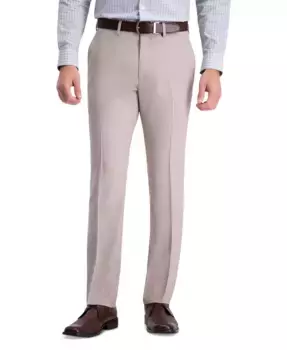 Мужские облегающие брюки со стретчем в клетку Kenneth Cole Reaction, коричневый/бежевый