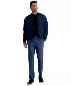 Мужские облегающие брюки со стретчем в клетку Kenneth Cole Reaction, синий