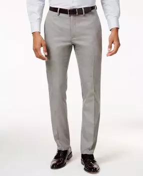 Мужские облегающие классические брюки стрейч, созданные для macy's Kenneth Cole Reaction, светло-серый