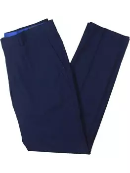 Мужские облегающие офисные классические брюки Kenneth Cole Reaction, синий