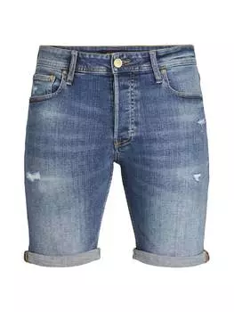 Мужские облегающие шорты из денима Jack & Jones, цвет denim