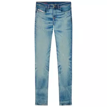 Мужские обтягивающие мужские брюки Diesel Sleek с низкой талией, синий