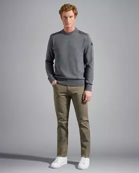 Мужские обычные хлопковые брюки с пятью карманами Paul & Shark, коричневый