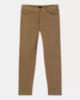 Мужские обычные пятикарманные брюки, большие размеры Mirto, светло-коричневый