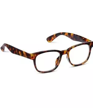 Мужские очки Peepers Kent 52 мм, мягкие квадратные очки для чтения синего цвета с подсветкой, коричневый