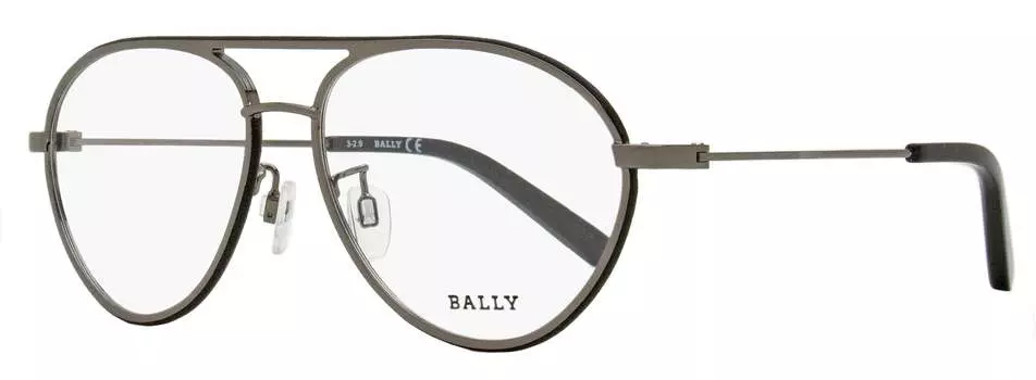 Мужские очки-пилоты Bally BY5013H 008 Gunmetal/Black 57 мм