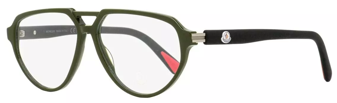 Мужские очки-пилоты Moncler ML5162 096 зеленые/черные 57 мм