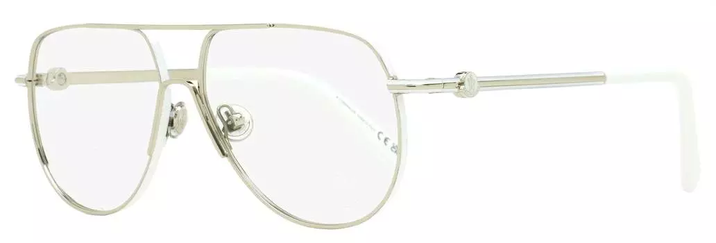 Мужские очки-пилоты Moncler ML5202 016 Палладий/Слоновая кость 56 мм