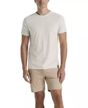 Мужские однотонные эластичные шорты Tech длиной 8" Perry Ellis, коричневый/бежевый