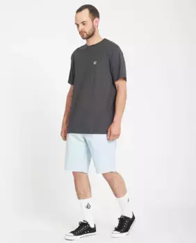 Мужские однотонные бермуды в стиле чинос Volcom, светло-голубой