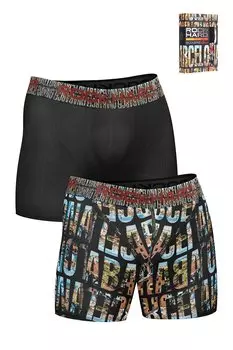 Мужские однотонные боксеры с принтом, коробка из 2 шт. ROCKHARD, смешанный