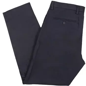 Мужские однотонные хлопковые брюки цвета хаки Dockers, темно-синий