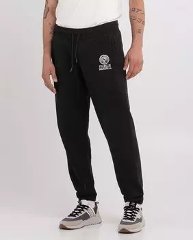 Мужские однотонные хлопковые брюки-джоггеры Franklin & Marshall, черный