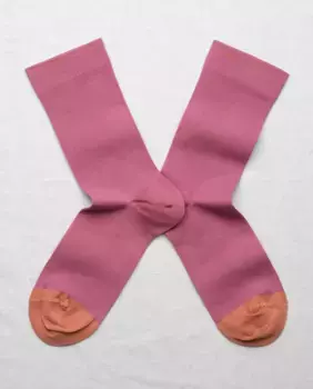 Мужские однотонные хлопковые носки Bonne Maison, розовый
