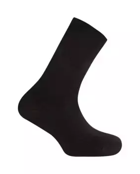 Мужские однотонные хлопковые носки специальной ширины Сделано в Испании Punto Blanco, черный