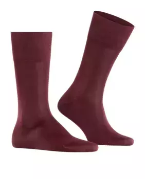 Мужские однотонные короткие носки на плоской подошве Falke, бордовый