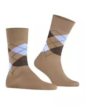 Мужские однотонные короткие носки на плоской подошве, один размер Burlington, бежевый