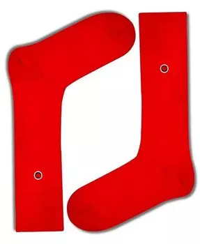 Мужские однотонные носки - темно-синие Love Sock Company, красный