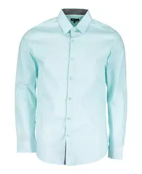 Мужские однотонные приталенные классические рубашки с длинным рукавом Galaxy By Harvic