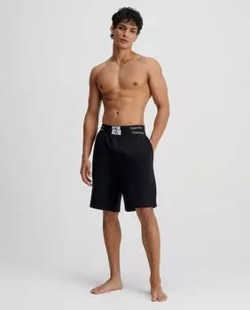 Мужские однотонные шорты Calvin Klein, черный