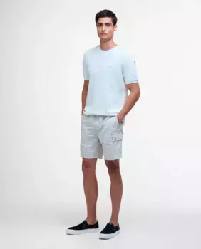 Мужские однотонные шорты-карго Barbour International, бежевый