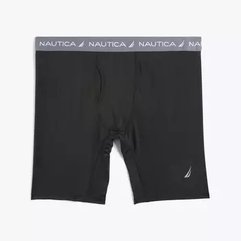 Мужские однотонные шорты Nautica, цвет Black Iron Wash