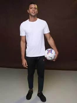 Мужские однотонные спортивные футболки Campus Sutra, белый