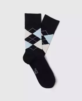 Мужские однотонные спортивные носки Selected, тёмно-синий