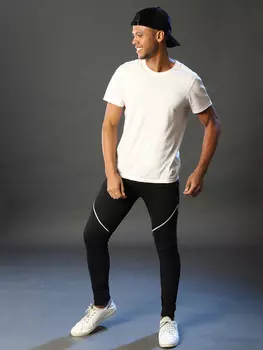 Мужские однотонные спортивные штаны Campus Sutra, черный