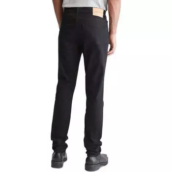 Мужские однотонные узкие джинсы из денима Calvin Klein, цвет forever black