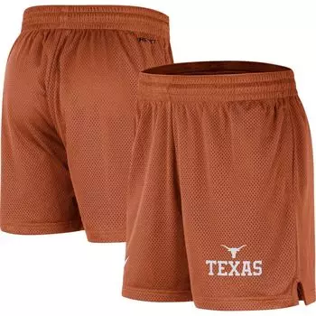 Мужские оранжевые шорты Texas Longhorns из сетки Performance Nike