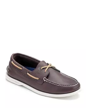 Мужские оригинальные кожаные топсайдеры с двумя люверсами Sperry, коричневый