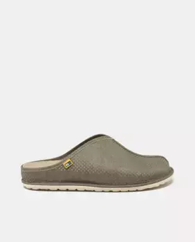 Мужские открытые тапочки из вырезанного текстиля Nordikas, цвет Topo