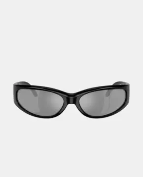 Мужские овальные солнцезащитные очки синего и черного цветов Arnette, чёрный